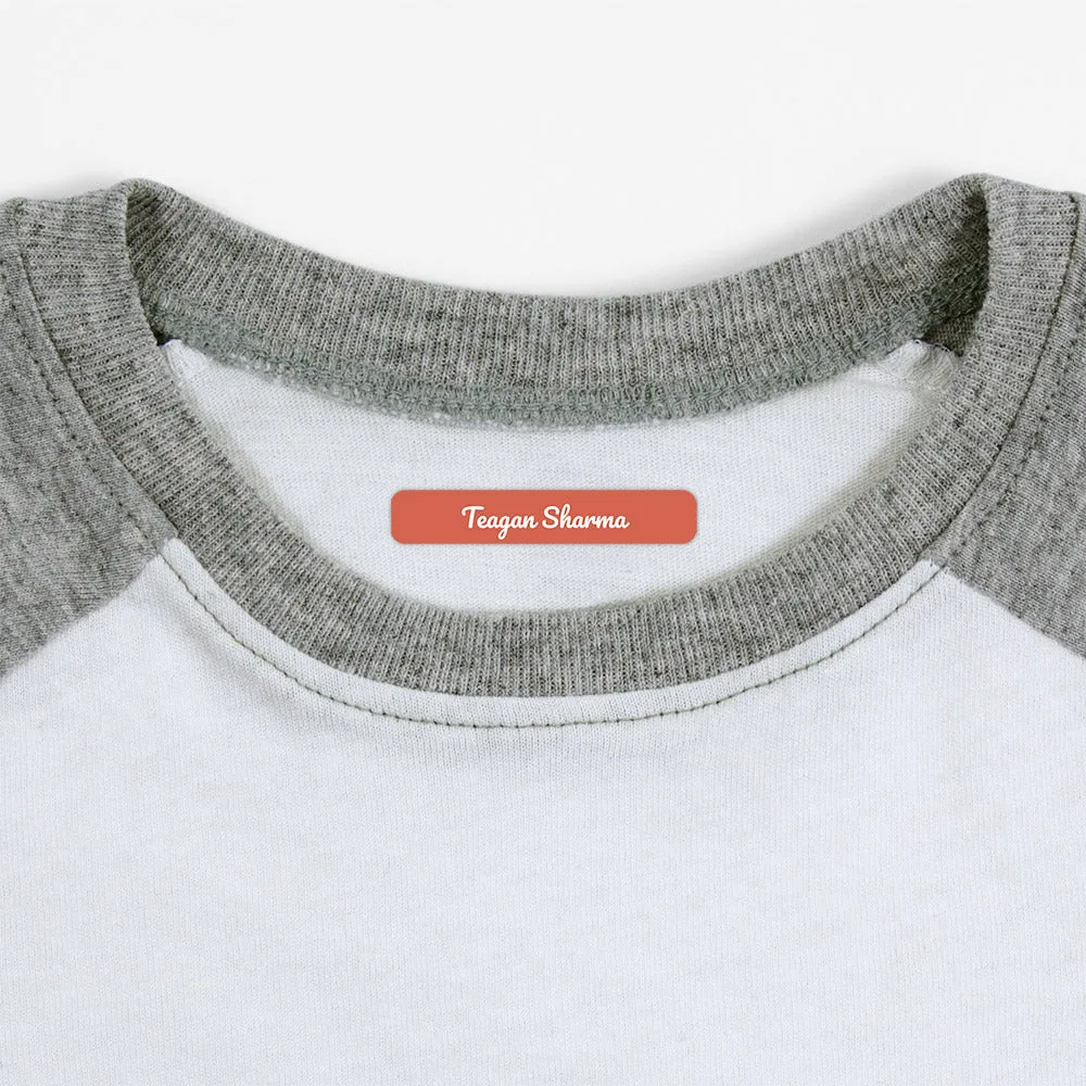 Neutral Color Iron-On Clothing Labels