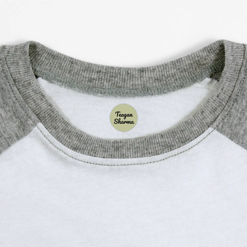 Neutral Color Iron-On Clothing Labels