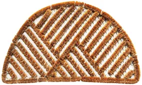 OnlyMat Oval Shape Wire Brush Coir Entrance Doormat