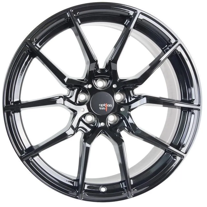 Option Lab R716 Gotham Black Wheel in 18x8.5  40 5x100 (73.1mm)