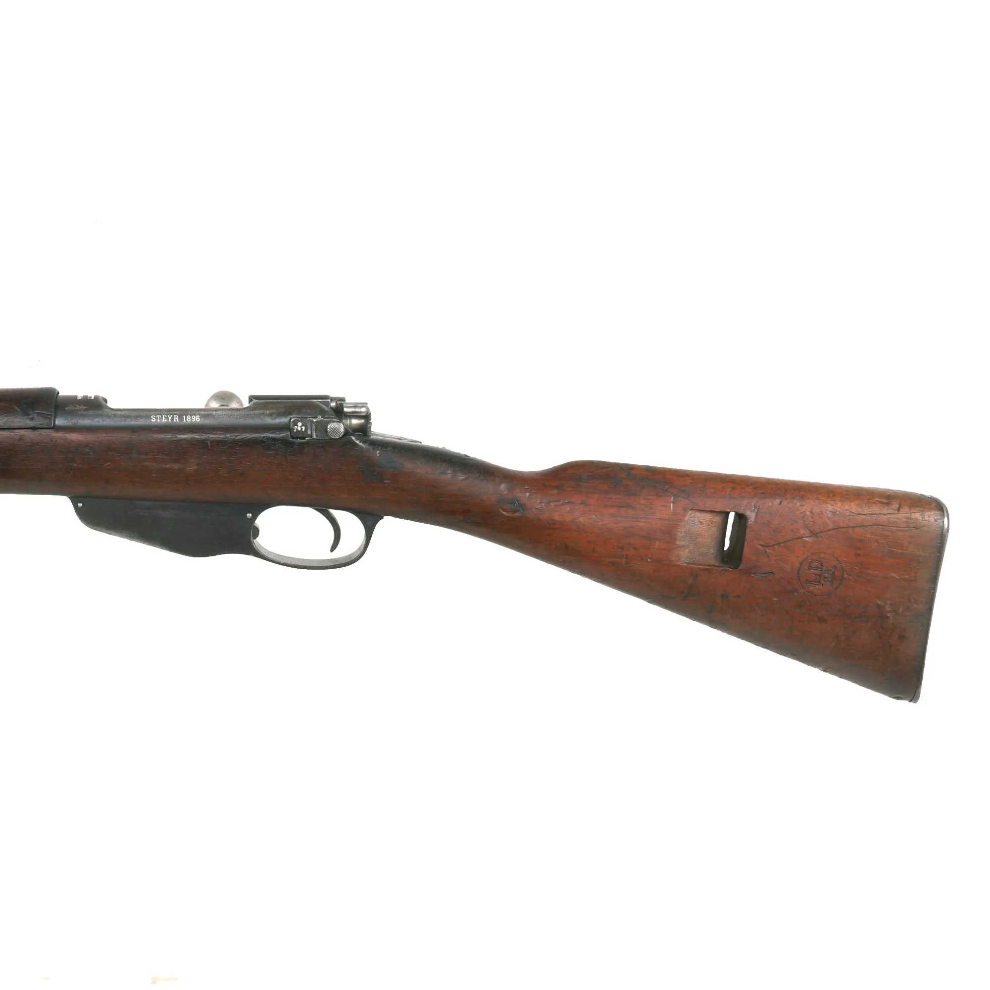 Original Dutch Pre-WWI Geweer M. 95 Mannlicher KNIL Rifle by ŒWG Steyr Serial 9547D - Dated 1896