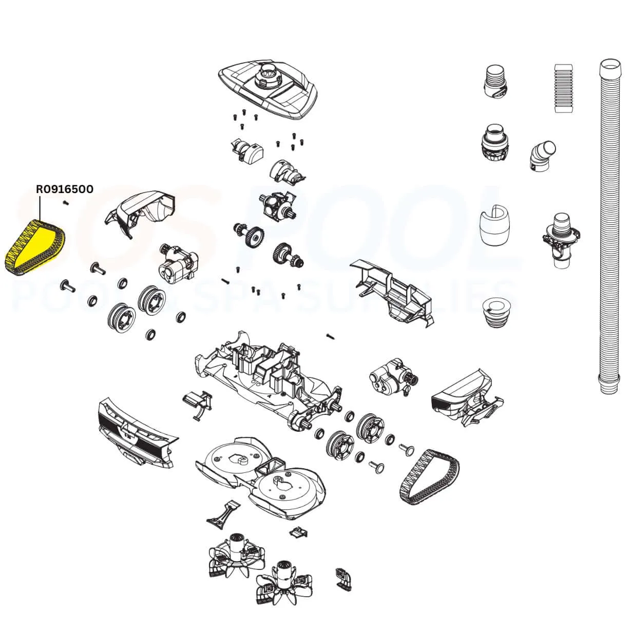 Polaris Rubber Track V2 For Atlas Cleaners | R0916500