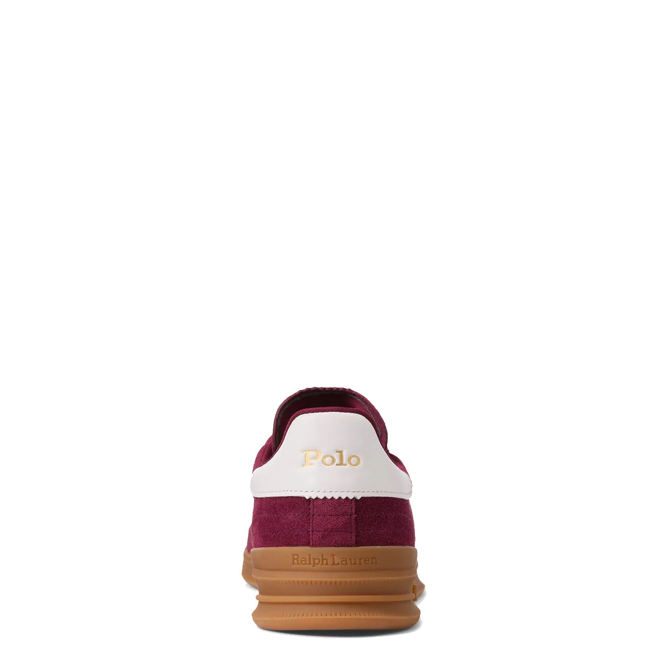 Polo Ralph Lauren Heritage Aera Suede Trainer Wine / Off White