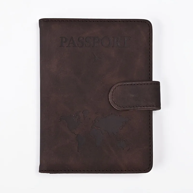 Premium Anti-Theft Travel Passport Wallet - RFID Shielded, Secure & Multifunctional - Durable PU Leather with Card Slots for Safe, Stylish Organization