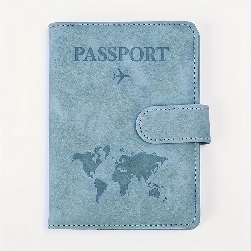 Premium Anti-Theft Travel Passport Wallet - RFID Shielded, Secure & Multifunctional - Durable PU Leather with Card Slots for Safe, Stylish Organization