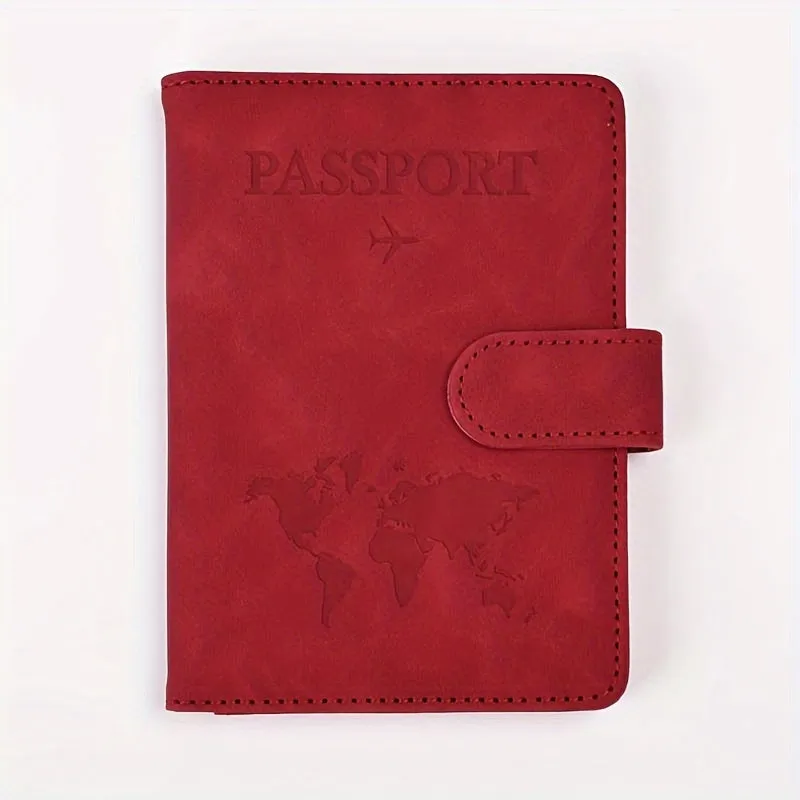 Premium Anti-Theft Travel Passport Wallet - RFID Shielded, Secure & Multifunctional - Durable PU Leather with Card Slots for Safe, Stylish Organization