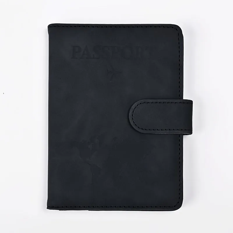 Premium Anti-Theft Travel Passport Wallet - RFID Shielded, Secure & Multifunctional - Durable PU Leather with Card Slots for Safe, Stylish Organization