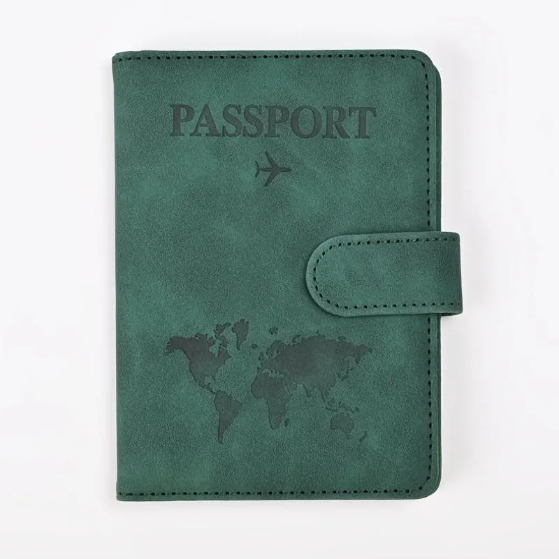 Premium Anti-Theft Travel Passport Wallet - RFID Shielded, Secure & Multifunctional - Durable PU Leather with Card Slots for Safe, Stylish Organization