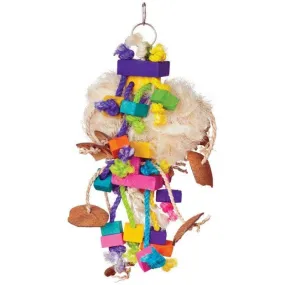 Prevue Bodacious Bites Tough Puff Bird Toy - 1 Pack - (7"W x 17"H)