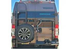 Rover Vans Promaster Spare Tire Carrier & Ladder Combo Drill Through Version