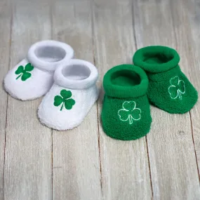 Shamrock Baby Booties