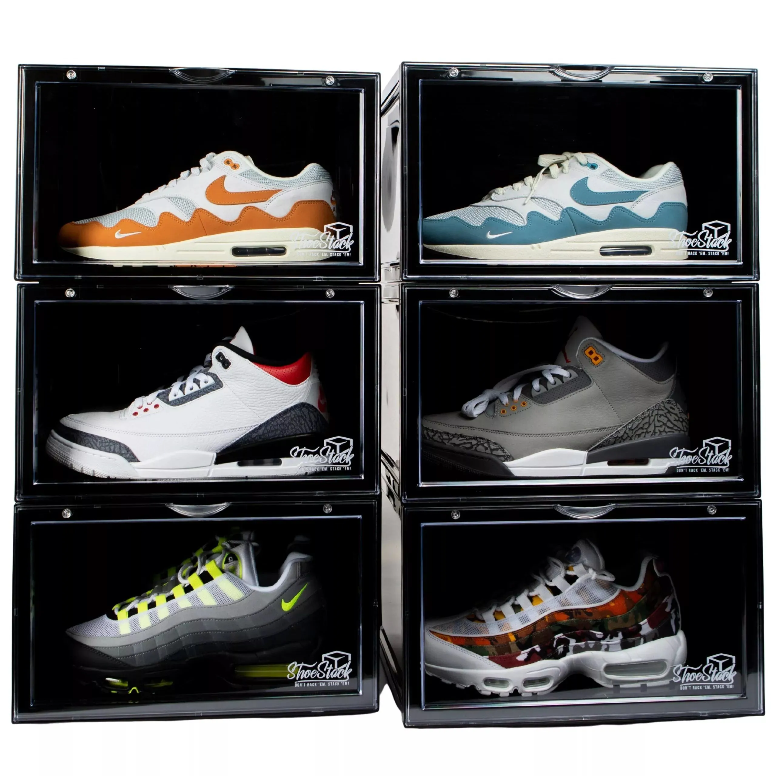 Shoe Stack Display Case x2