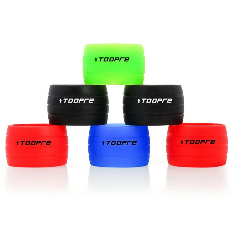 TOOPRE 1 Pair Bicycle Handlebar Tape Fixing Loops Road Bike Handle Grip Wrap Holding Silicone Rings Cycling Fixed Sleeve Collar