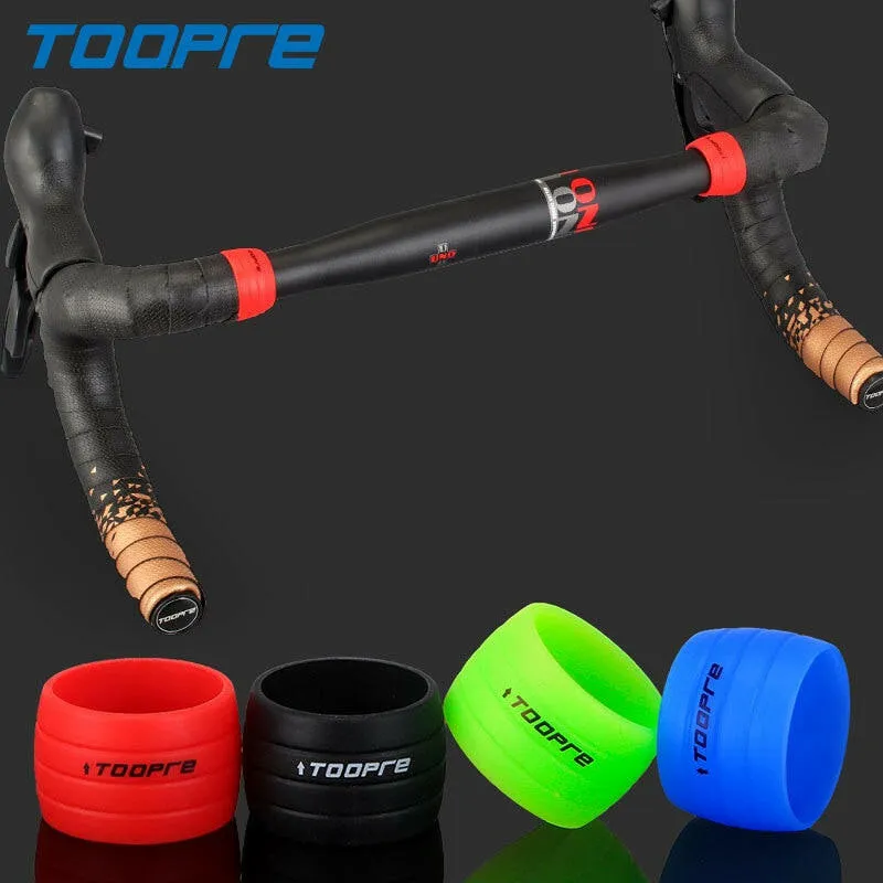 TOOPRE 1 Pair Bicycle Handlebar Tape Fixing Loops Road Bike Handle Grip Wrap Holding Silicone Rings Cycling Fixed Sleeve Collar