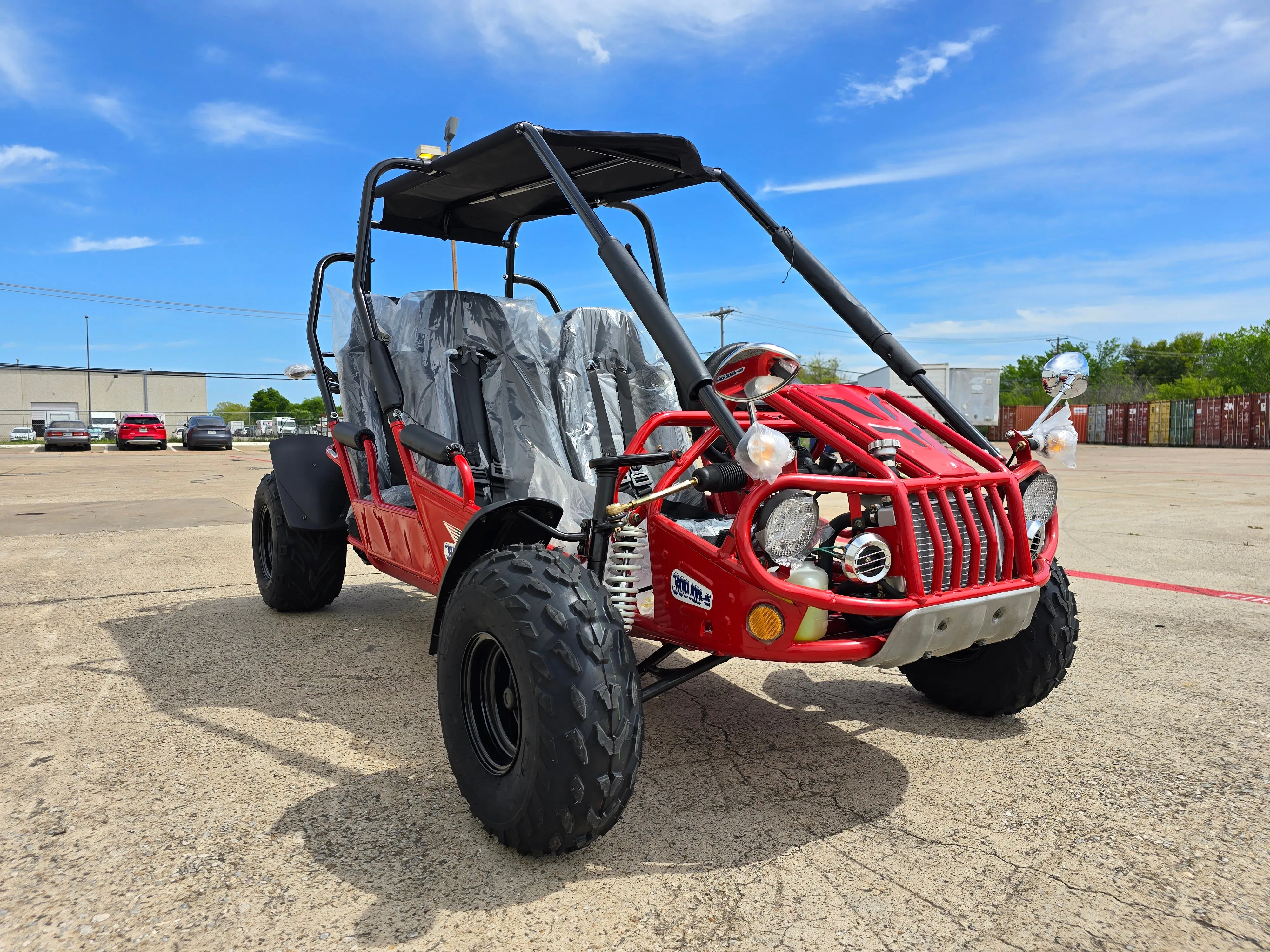 TrailMaster 300XRS-4E EFI Adults 4 Seats Go-Kart - 300cc 17.4HP Engine, 4-Seater, Liquid-Cooled, LED Lights, Hydraulic Brakes