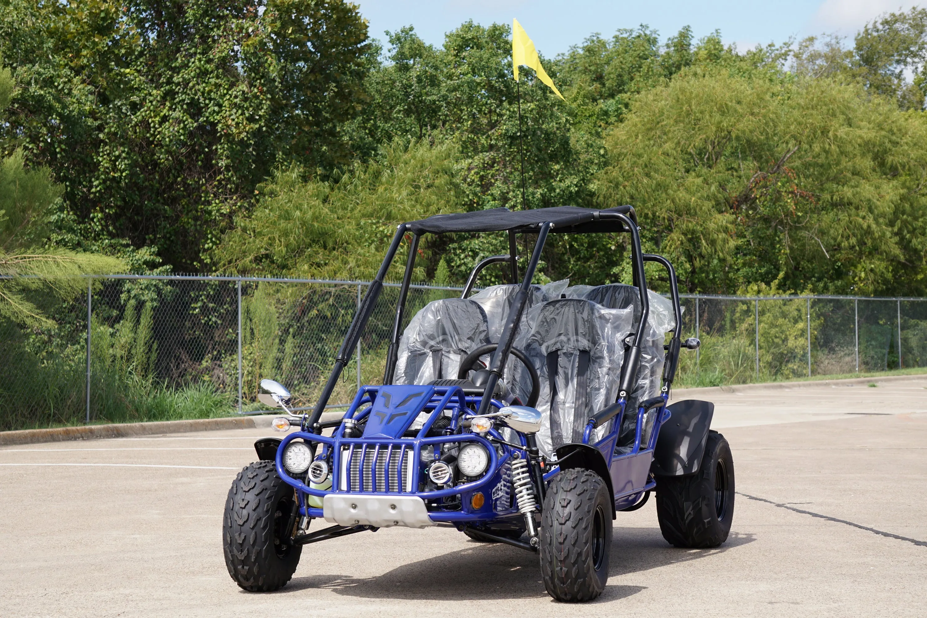 TrailMaster 300XRS-4E EFI Adults 4 Seats Go-Kart - 300cc 17.4HP Engine, 4-Seater, Liquid-Cooled, LED Lights, Hydraulic Brakes