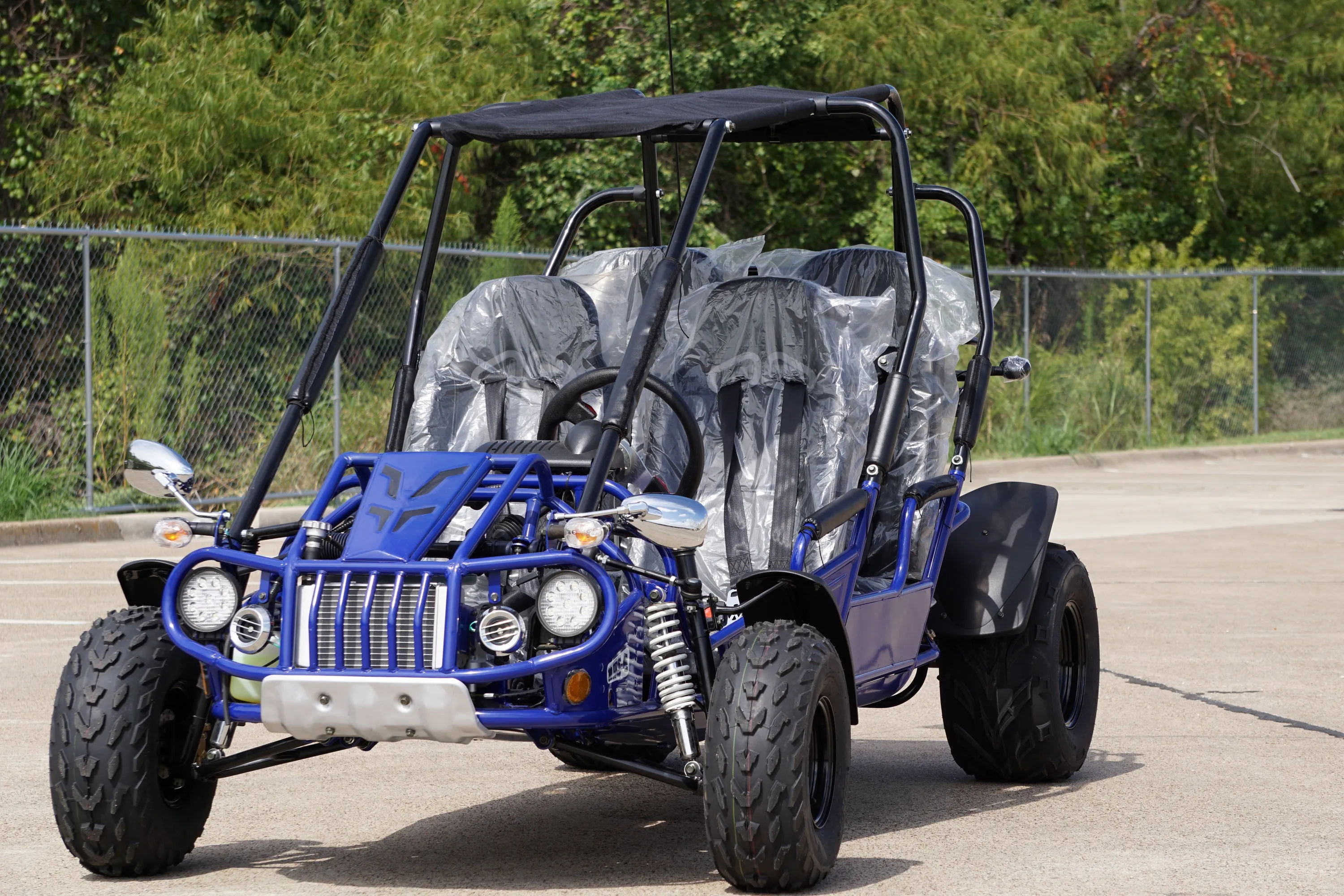 TrailMaster 300XRS-4E EFI Adults 4 Seats Go-Kart - 300cc 17.4HP Engine, 4-Seater, Liquid-Cooled, LED Lights, Hydraulic Brakes