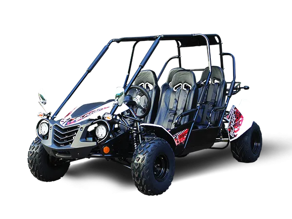 TrailMaster Blazer 4-200X Off Road Adult Buggy Go kart four seater. High Back Seats with race style harness