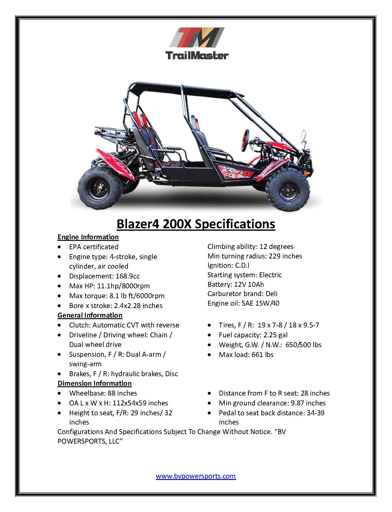 TrailMaster Blazer 4-200X Off Road Adult Buggy Go kart four seater. High Back Seats with race style harness