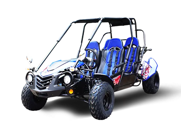 TrailMaster Blazer 4-200X Off Road Adult Buggy Go kart four seater. High Back Seats with race style harness