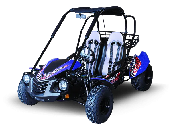 Trailmaster ULTRA BLAZER 200 Go Kart High Back seats, Live Rear Axle, Double A-Arms, Coil Over Shocks