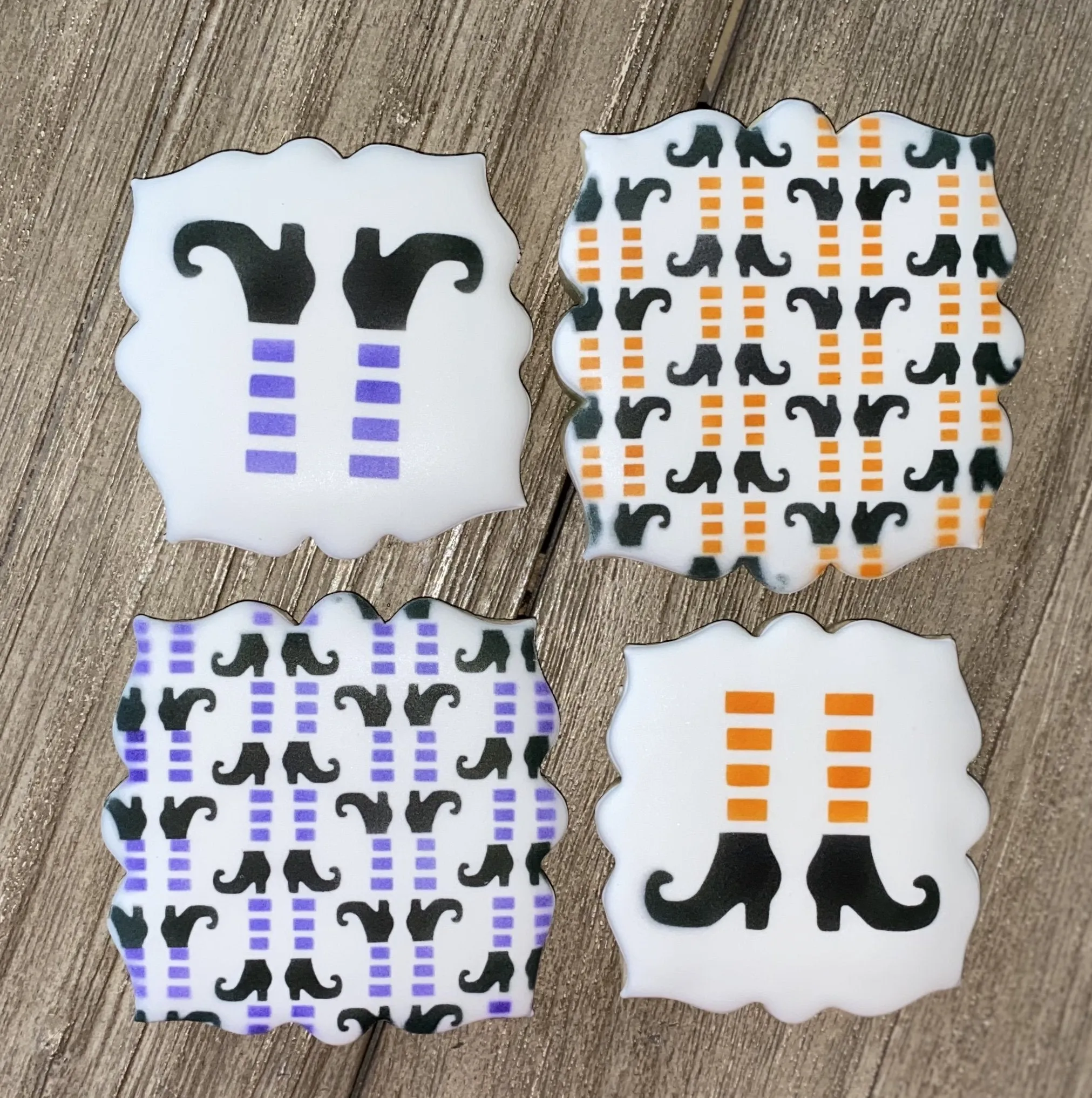 Witchy Witch Feet Cookie Stencil Set